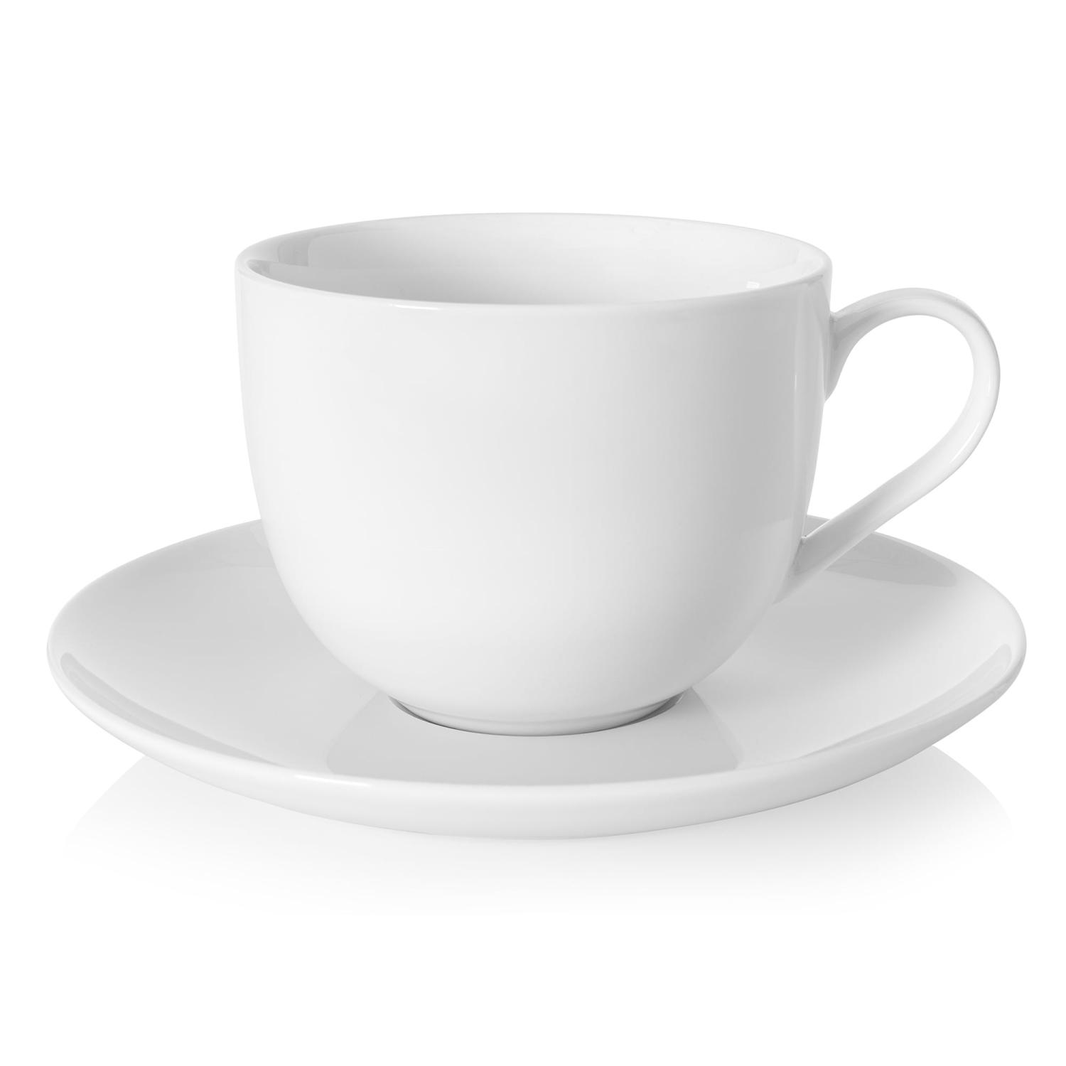 Jumbo-tasse Mit Untertasse, 300 Ml, Bone China, Felicia Duka