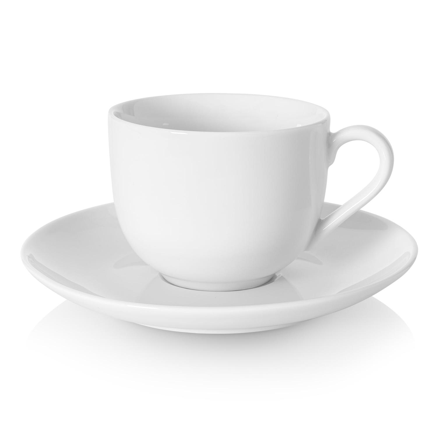 Duka Felicia Tasse Und Untertasse 130 Ml Weißes Porzellan