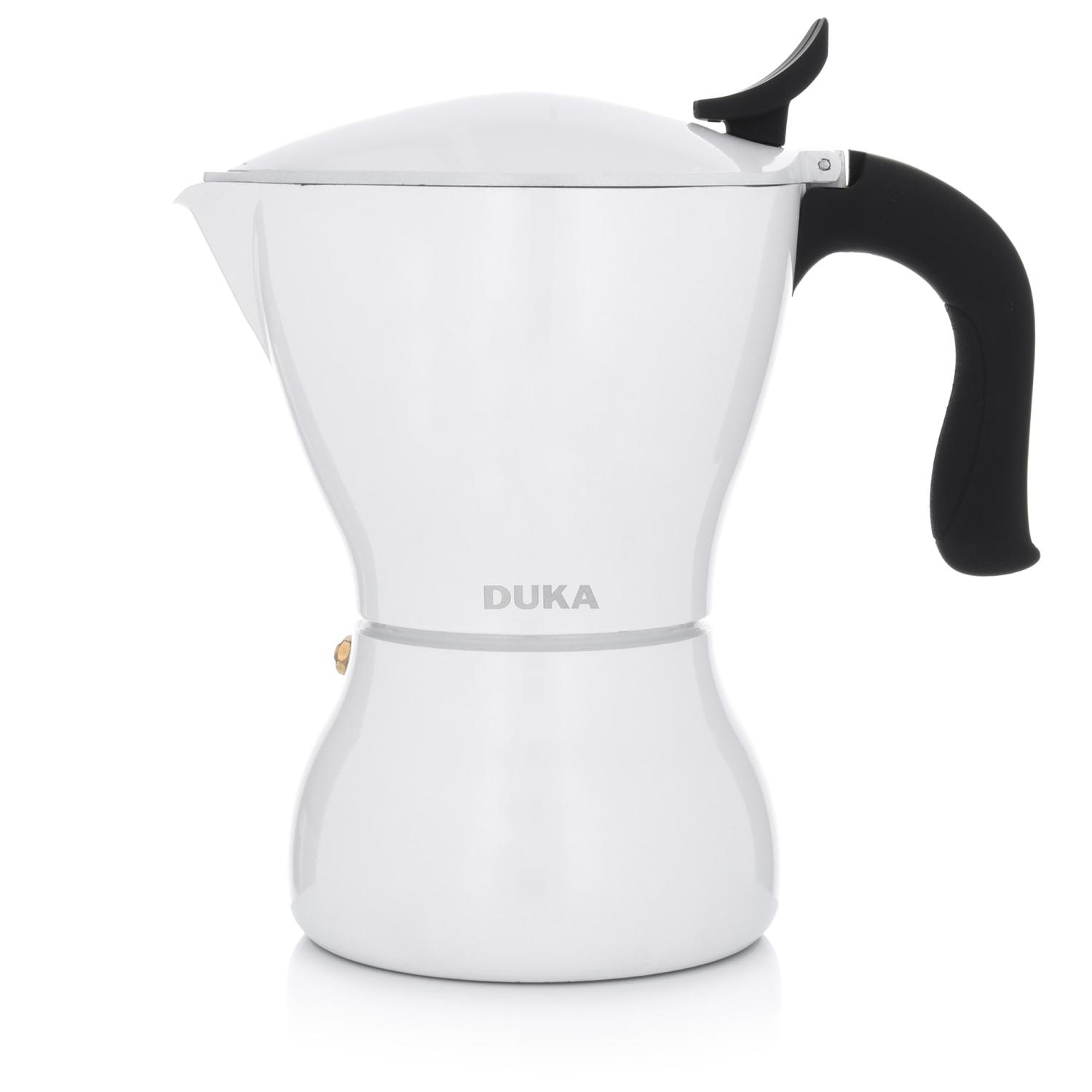 Weiße Induktions-druckkaffeemaschine Für 6 Tassen