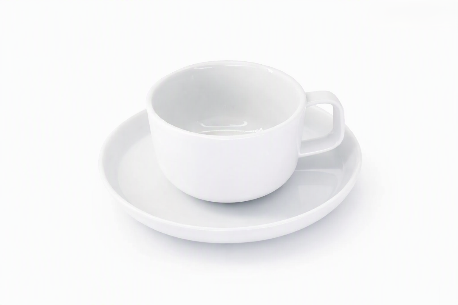 Porzellantasse Mit Untertasse, 200 Ml, Elegantes Weiß, Nord Duka