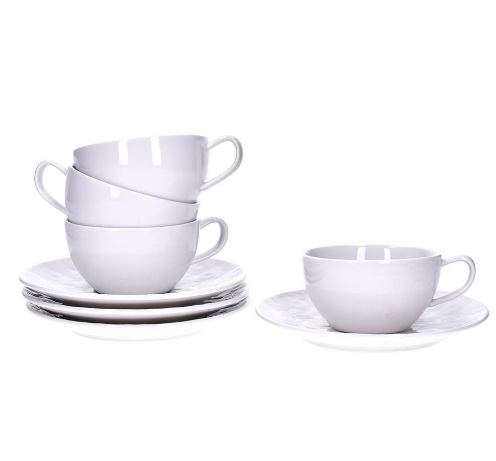 8-teiliges Cappuccino-tassenset, Porzellan, 200 Ml, Sara Duka