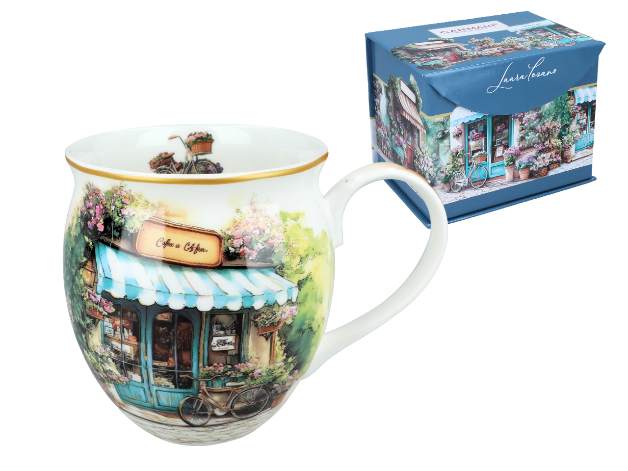 Carmani, Porzellan-töpfchenbecher 450 Ml - Laura Lozano/coffee & Flowers