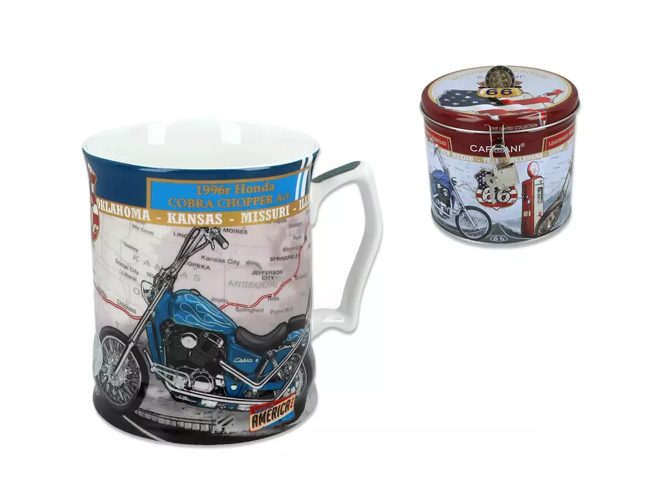 Carmani, Mug In A Can Motorcycle/honda Cobra Chopper 1996