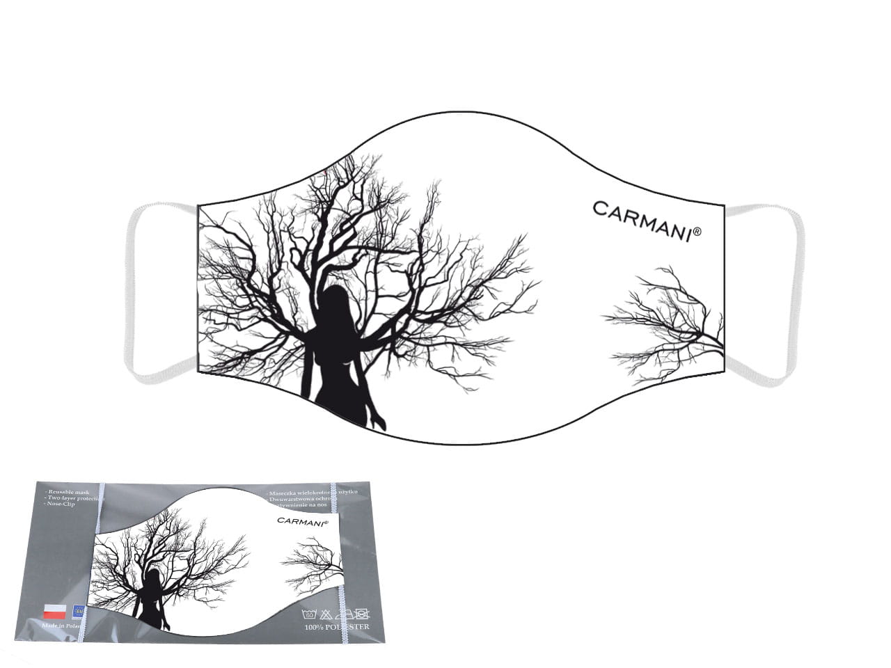 Schutzmaske - Frau Und Baum Ii (carmani)