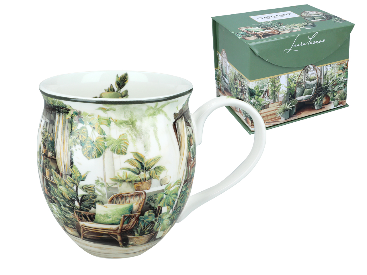 Carmani, Porzellan-töpfchenbecher 450 Ml - Laura Lozano/wintergarten