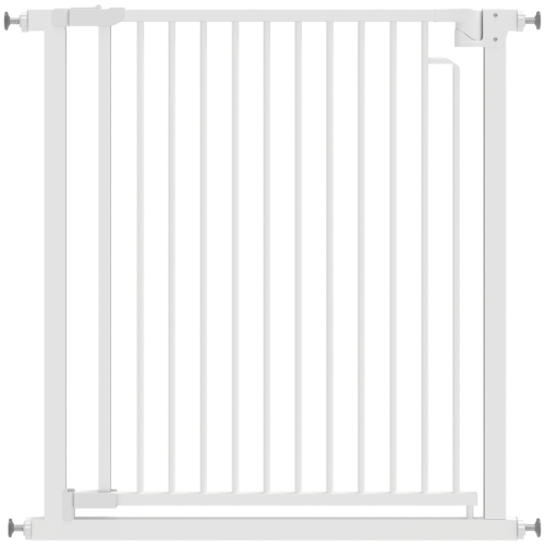 Treppenschutzgitter Küche Kind 76-80 X 76 Cm, Automatisches Tor Ohne Bohren, Weiß