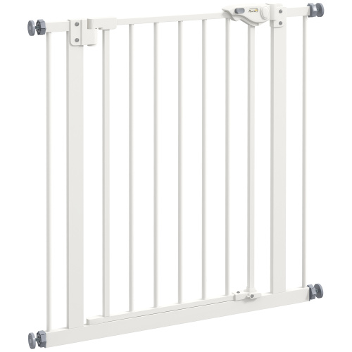 Tierschutzgitter 74-80 Cm, Hundegitter Ohne Bohren, Schutzgitter Aus Metall Und Kunststoff Für Treppen