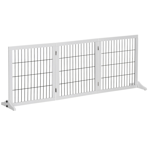 Sicherheitstor Für Hunde Und Katzen, 185 X 36 X 71 Cm, Aus Weißem Kiefernholz, Verstellbares Treppenschutzgitter, Schutz Für Türen Und Innenbereich