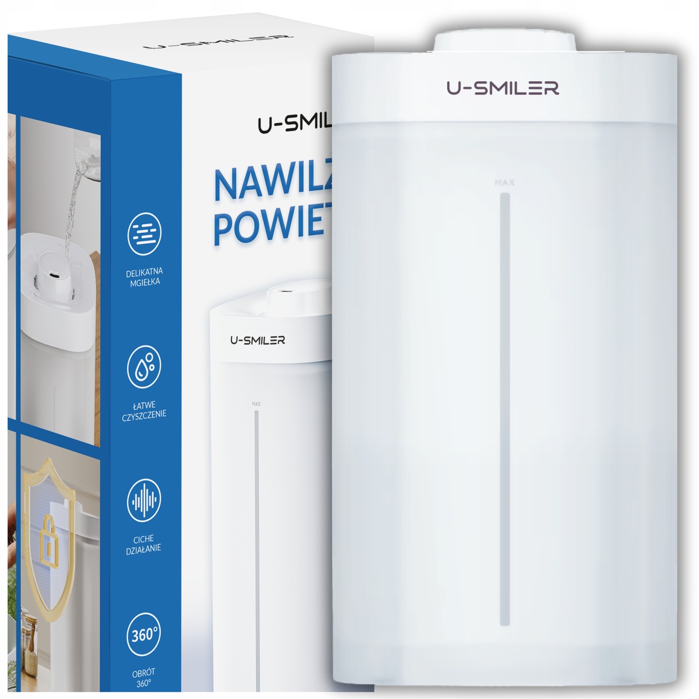 Luftbefeuchter-diffusor Mit Ultraschall-ionisator Und Aromatherapiefunktion, Leise, 3,5