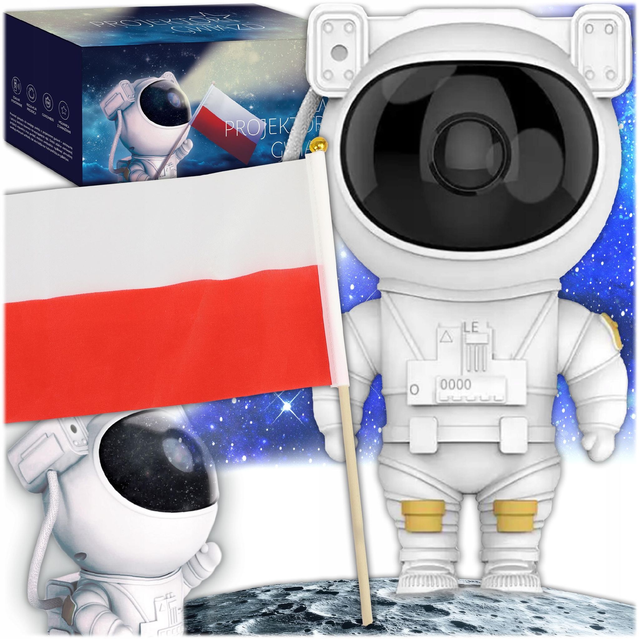 Sternenprojektor-led-nachtlicht Astronaut Für Kinder, Projektor Mit Fernbedienung, 5. Generation