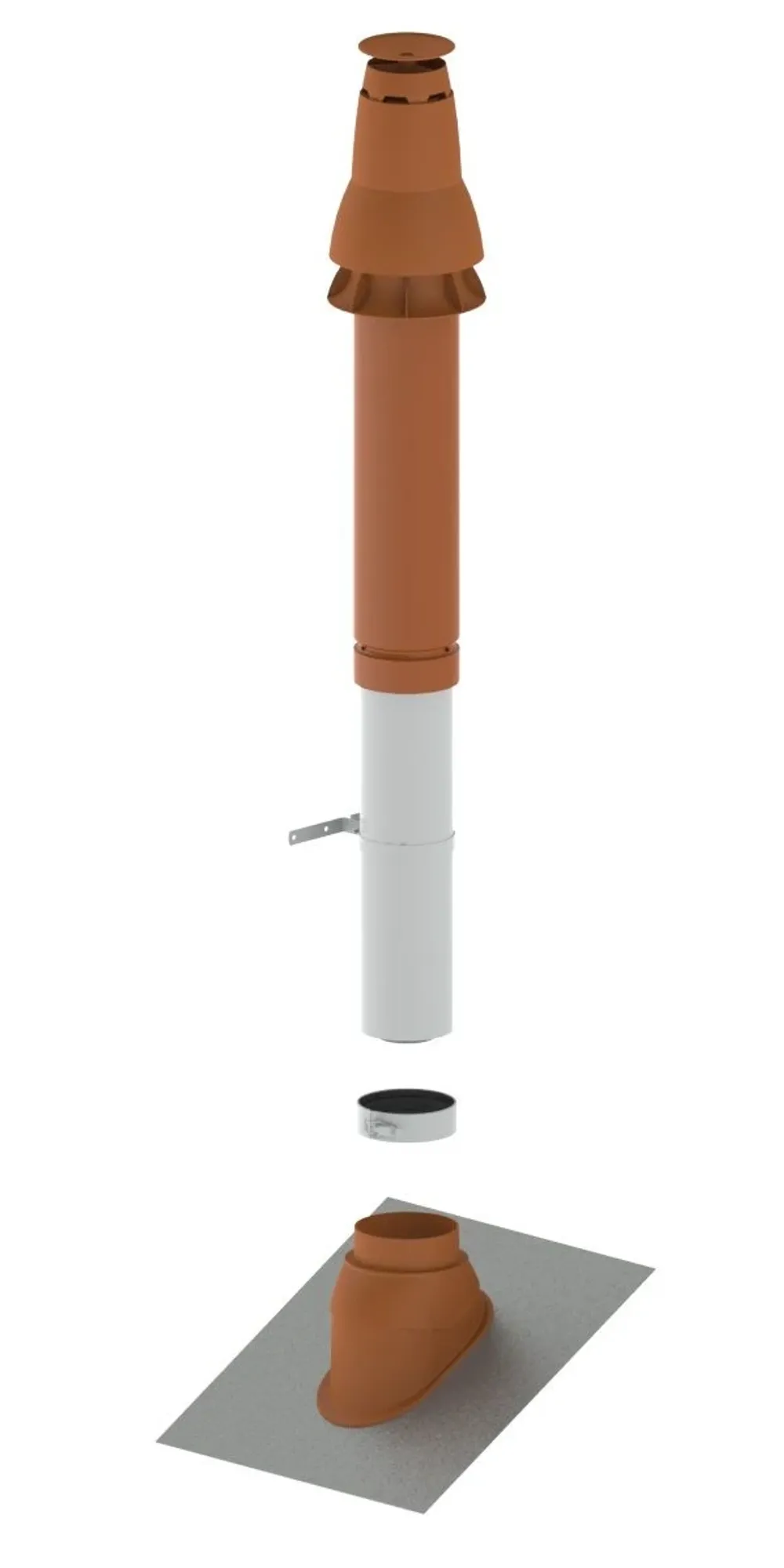 Remeha Grundbausatz Rud2, Dn 80/125, Anthr., 7888366