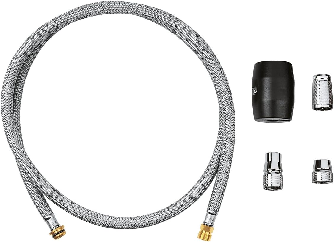 Kompatibel Mit Dem Grohe Küchenarmaturenschlauch (mit Ausziehbarem Brausekopf), Chrom, 48293000
