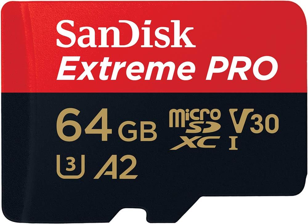 Geeignet Für Sandisk 64gb Extreme Pro Microsdxc-karte + Sd-adapter + Rescuepro Deluxe Mit Bis Zu 200 Mb/s Und A2 Uhs-i Class 10 U3 V30 Anwendungsleistung