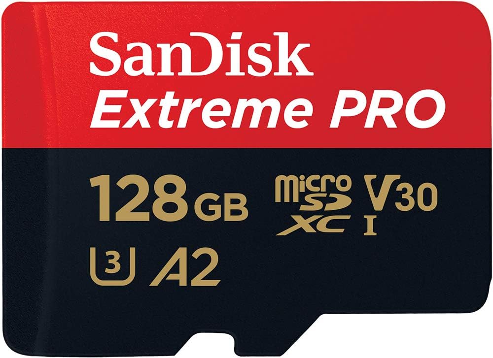 Geeignet Für Sandisk 128gb Extreme Pro Microsdxc-karte + Sd-adapter + Rescuepro Deluxe Mit Bis Zu 200 Mb/s Und A2 Uhs-i Klasse 10 U3 V30 Anwendungsleistung