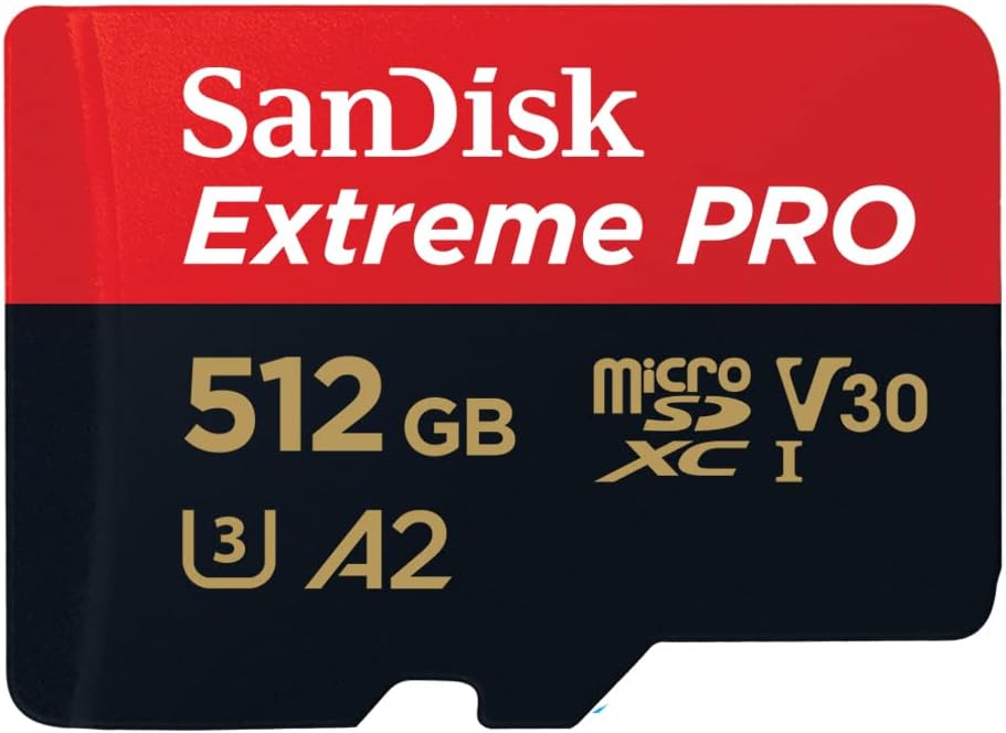 Geeignet Für Sandisk Extreme Pro 512 Gb Microsdxc, Microsd-karte + Sd-adapter (für Smartphones, Action-kameras Oder Drohnen, Bis Zu 200 Mb/s) Rescuepro Deluxe Uhs-i, Klasse 10, U3