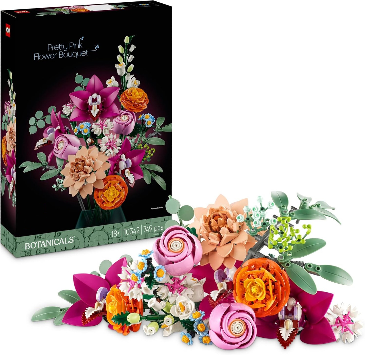 Kunstblumen-arrangement-set – Dekorativer Strauß Mit Rosen, Gänseblümchen, Holunderblüten Und Eukalyptus – Blumendekoration Für Weihnachten Und Zuhause