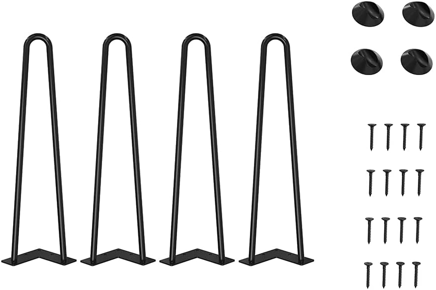 Stück 45 Cm Diy-tischbeine Aus Metall, Haarnadelbeine 12 Mm Durchmesser Möbelbeine Für Couchtisch, Esstisch, Schrank, Kleiderschrank