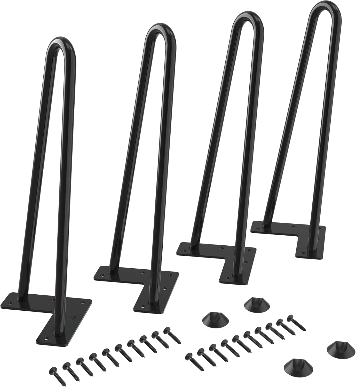 Stück 30 Cm Lange Metall-tischbeine 9 Mm Durchmesser, Haarnadelbeine Für Esstisch, Schrank Oder Garderobe