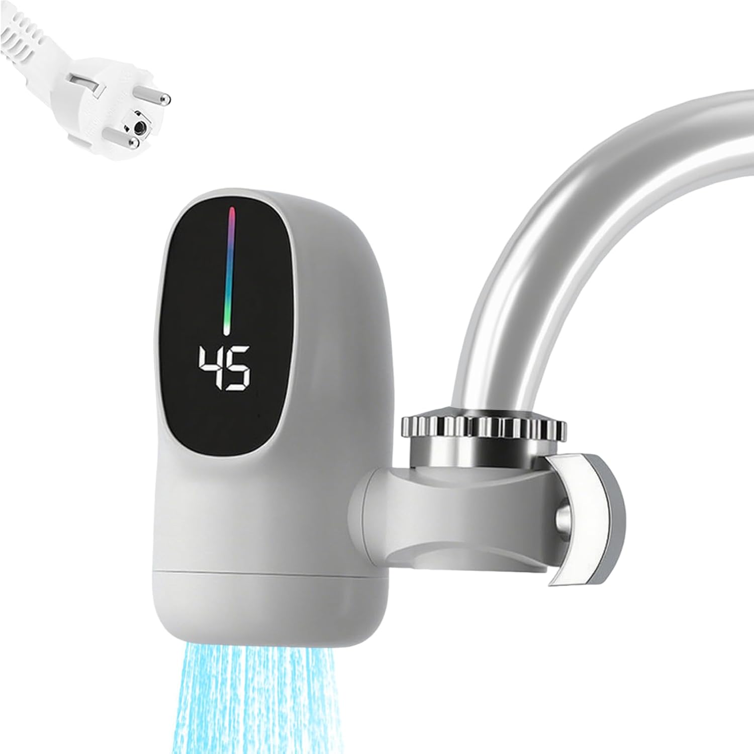 Elektrischer Warmwasserbereiter-wasserhahn – Schnellheizender Elektrohahn Mit Digitaler Led-anzeige 3000 W Zubehör Für Bad, Hotel, Wohnmobil, Küche Und Innenräume
