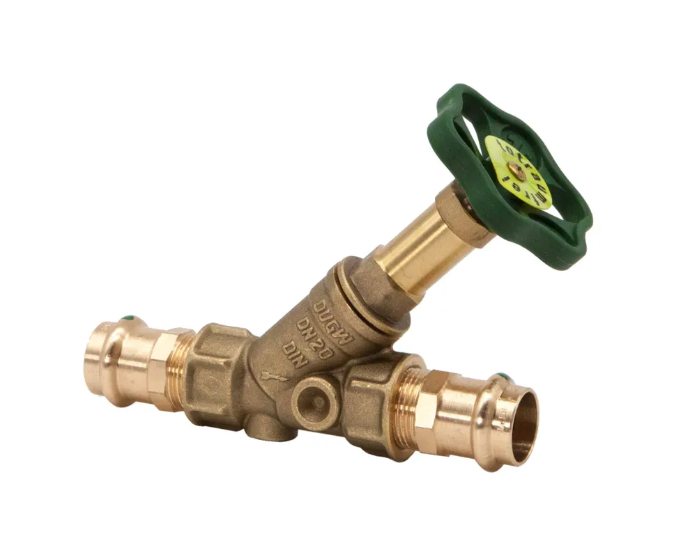 Js Freistromventil, Mit Pressanschluss (innengewinde), Ohne Entleerung, Mit Nicht Steigender Spindel, Dn20, Pressdurchmesser 22mm, Dvgw Geprüft, 0015282200001