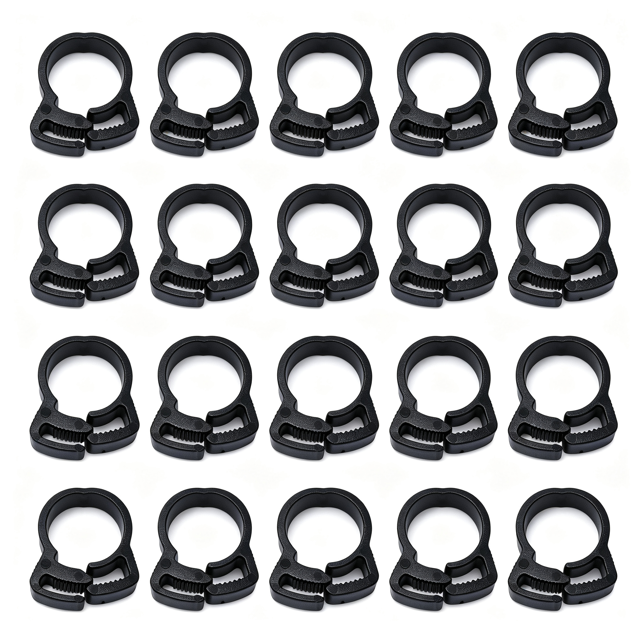 Sollbry Lot De 20 Colliers De Serrage Crantés Ø23mm Pour Tuyau D'Arrosage/irrigation Goutte À Goutte