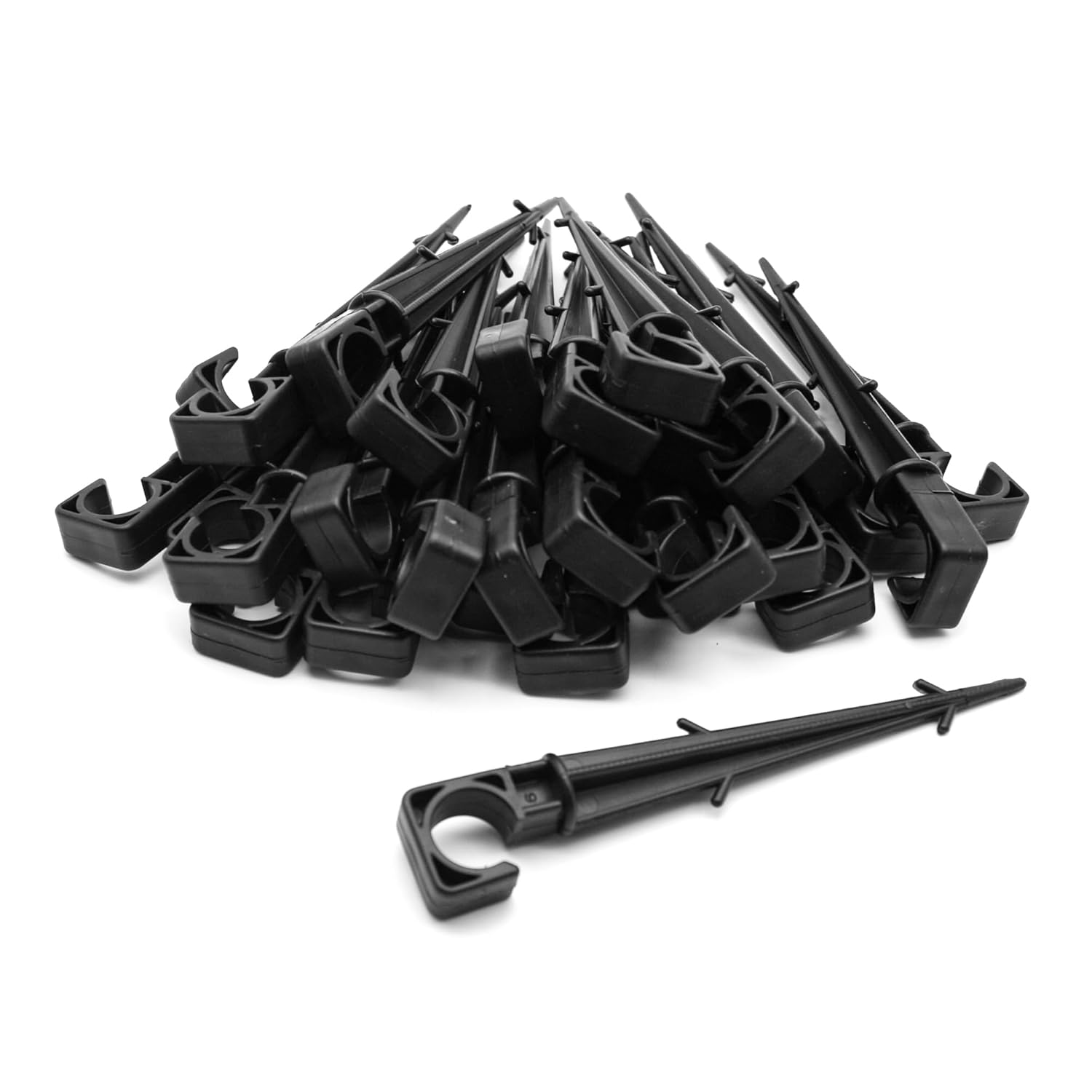 Sollbry Piquet Goutte A Goutte Lot 50 Piquet Bâton Plat Support Tuyau Arrosage Piquet De Fixation Pour Arrosage Automatique Pour Jardin, Potager, Brumisateur Terrasse