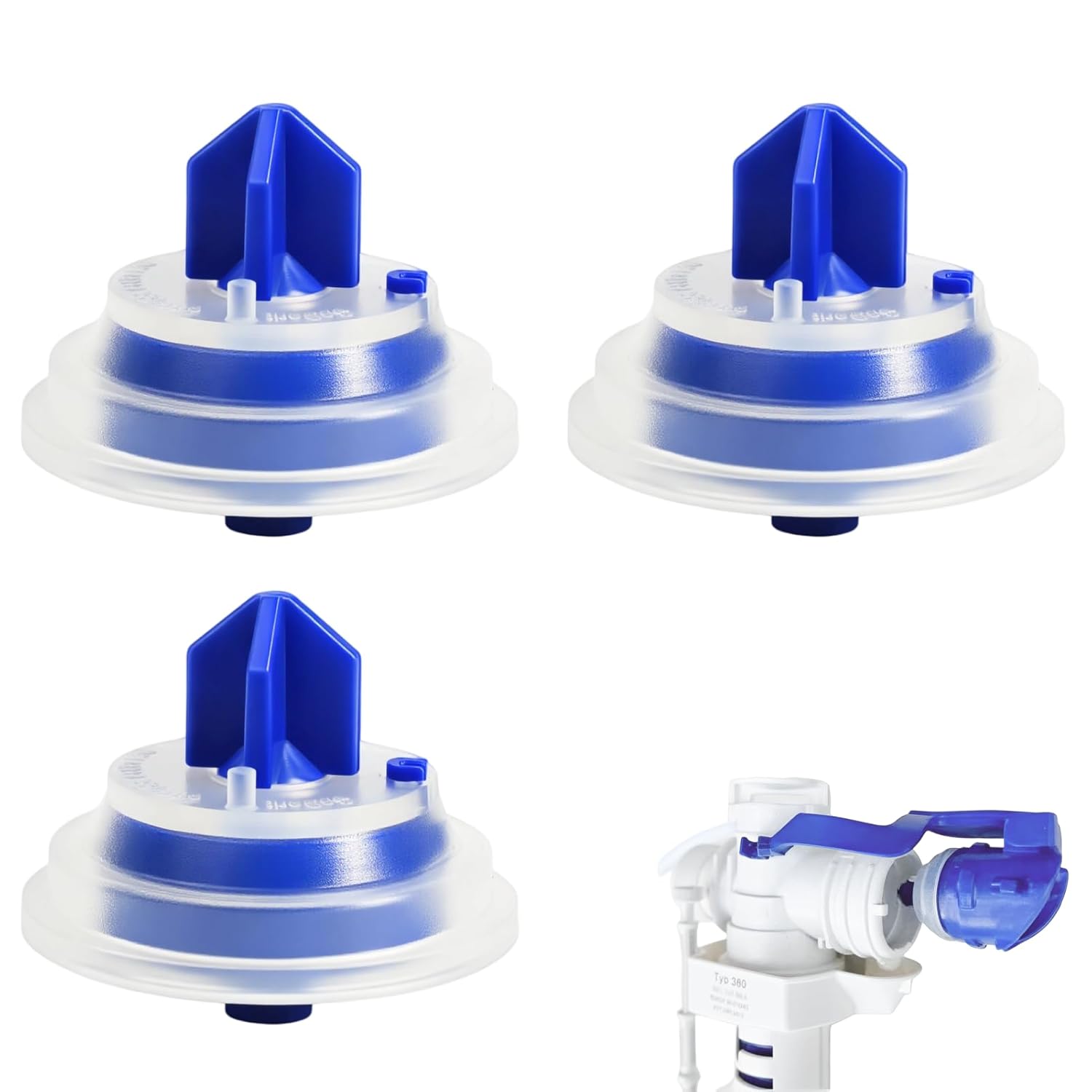 Sollbry Kit De 3 Membranes De Chasse D'Eau Pour Toilettes Geberit, Joint De Membrane De Chasse D'Eau, Membrane De Soupape D'Entrée.
