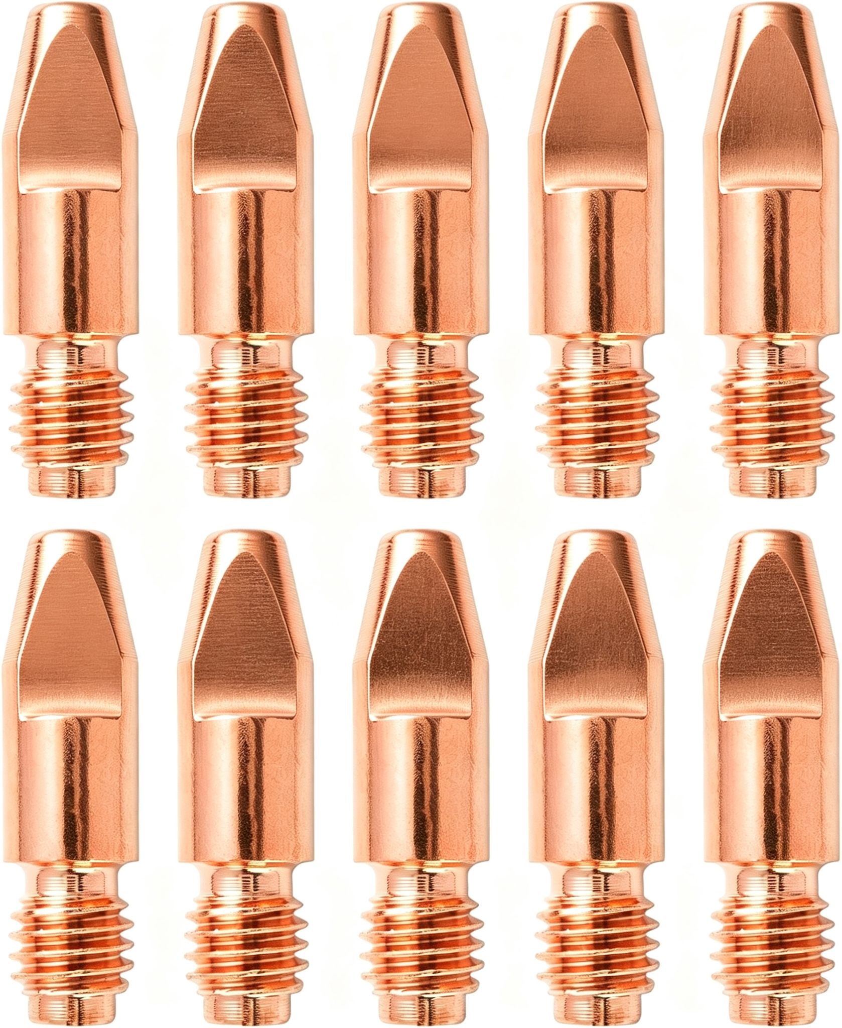 Sollbry 10pcs 36kd Accessoires De Soudage 1,0mm Pièces D'Usure Pointe De Contact Buses De Soudage Torche De Soudage Embout De Contact M8x30mm Accessoires Pour Poste À Souder Consommables