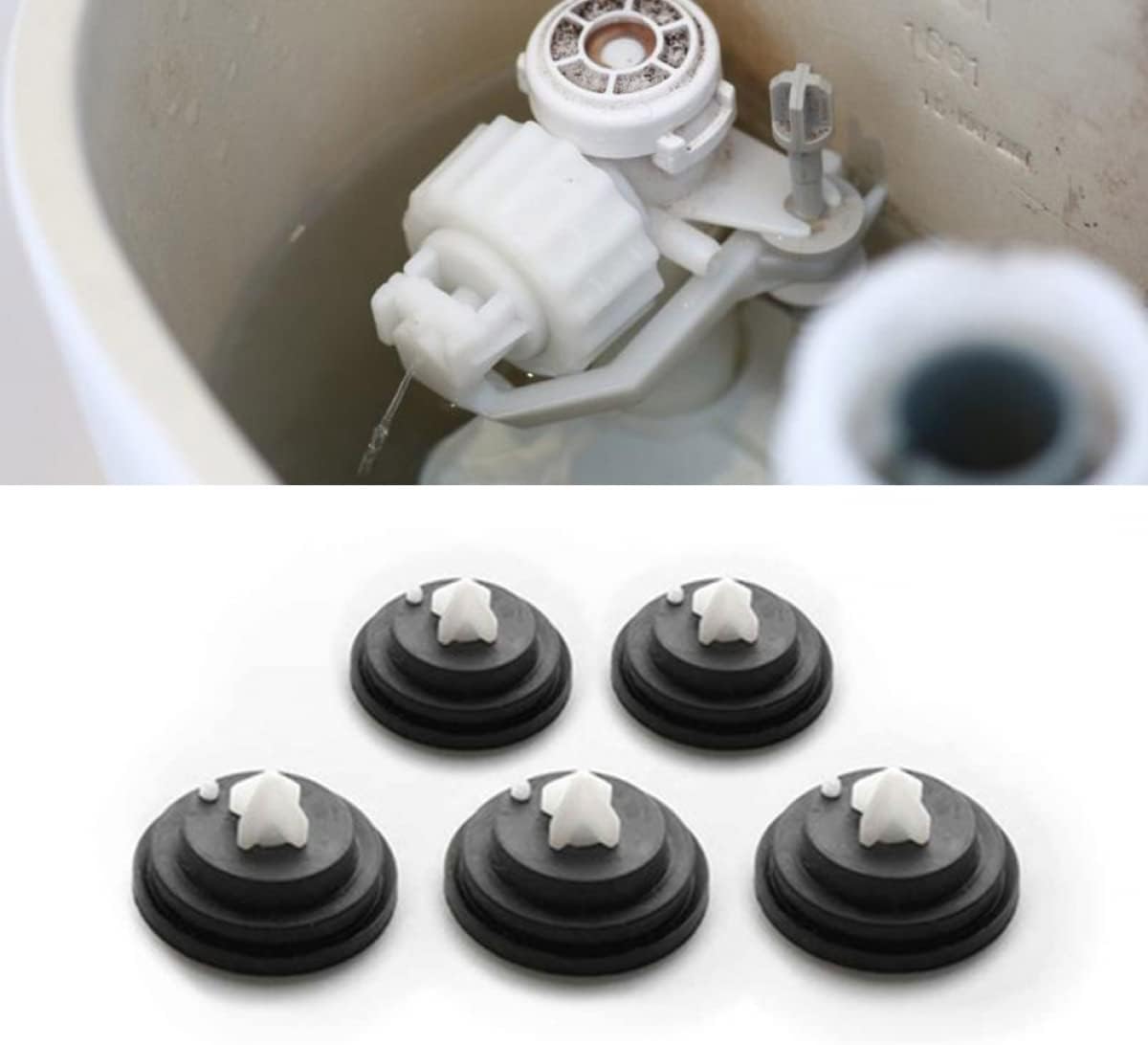 Sollbry 5 Pièces Rondelles De Diaphragme Soupape D'Admission Réservoir À Entrée Latérale Pour Citernes En Caoutchouc Rechange