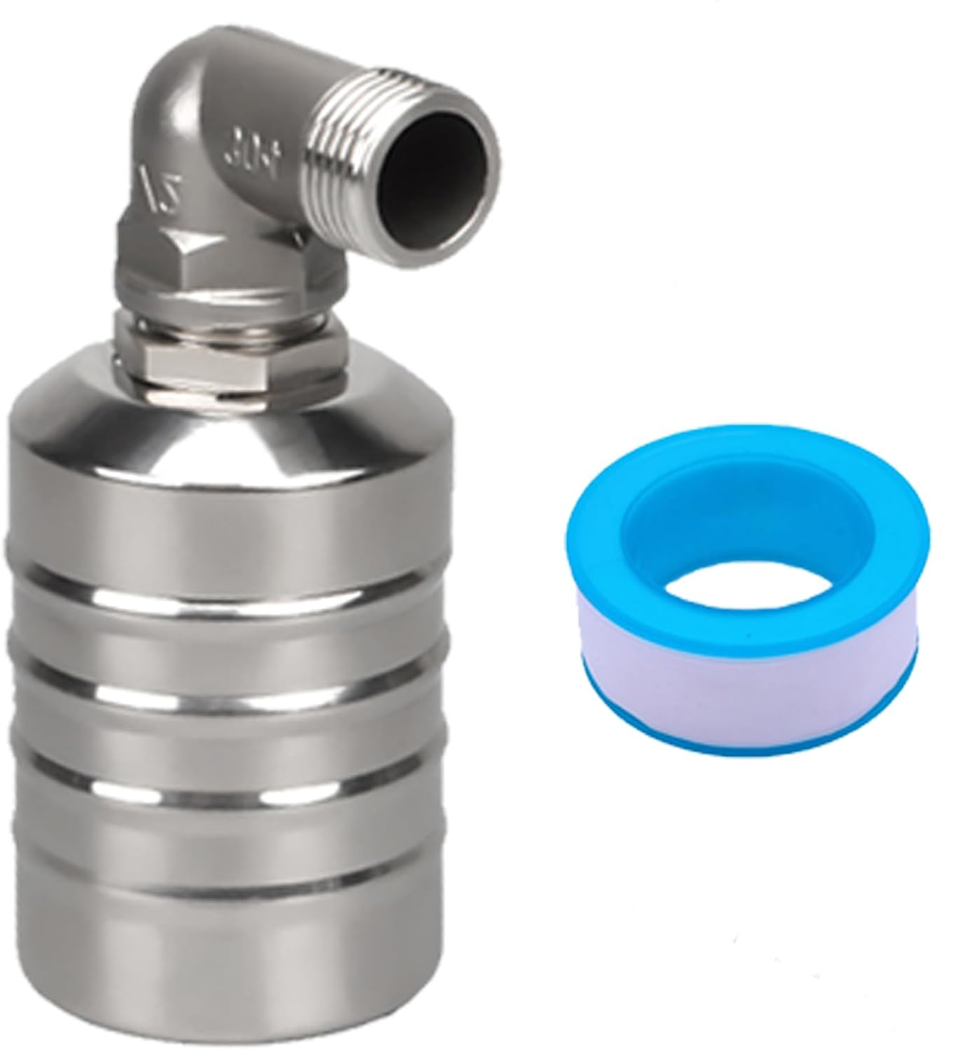Sollbry 1/2" Vanne À Flotteur En Acier Inoxydable 304, Valve De Contrôle Automatique Du Niveau D'Eau, Remplissage Automatique Valve Flottante Pour Réservoirs D'Eau, Piscines, Tours D'Eau