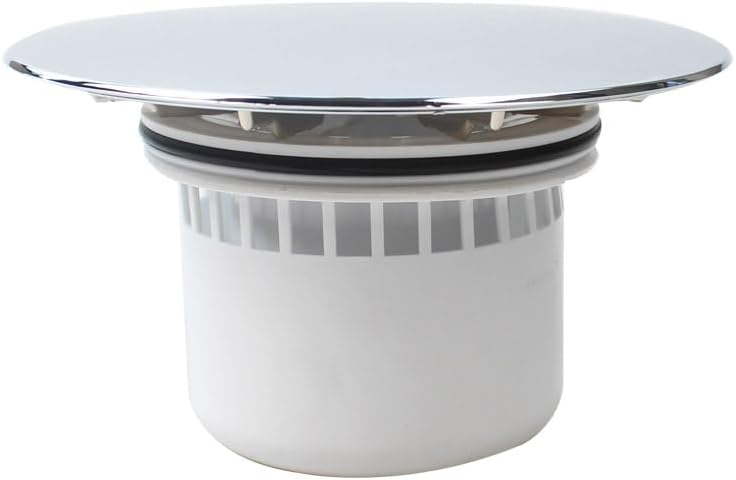 Sollbry Grille D'Évacuation De Douche, 121 Mm, Grille D'Évacuation En Plastique Avec Panier Filtrant, Hauteur : 61 Mm