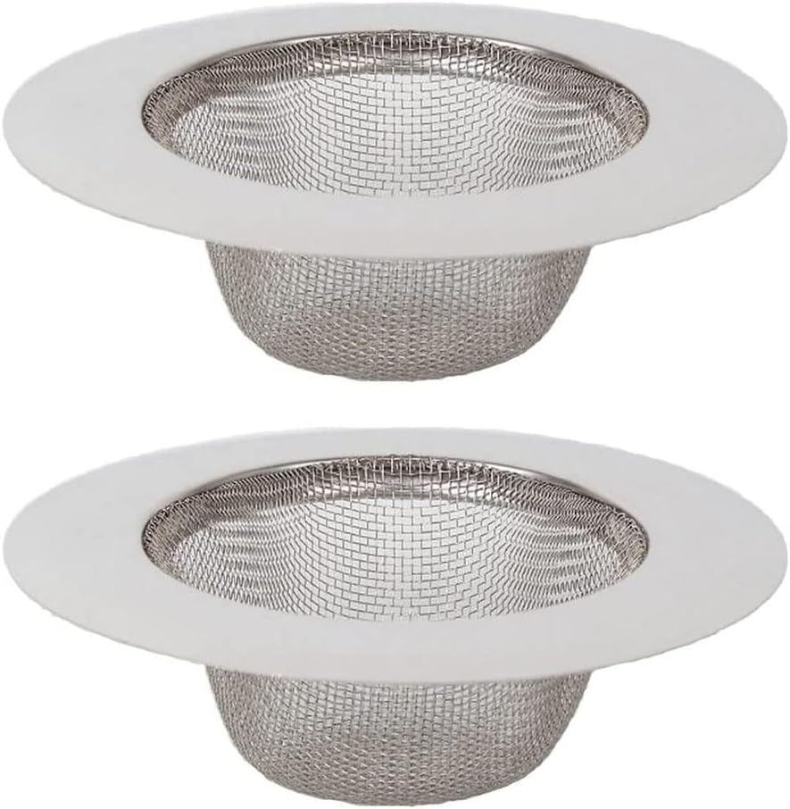 Sollbry 2 Pièces Évier Cuisine Filtre, Évier Acier Inoxydable Filtre, Acier Inoxydable Vidange Filtre, Crépine Évier Cuisine, Pour Evier De Cuisine, Salle De Bain, Lavabo, Baignoires