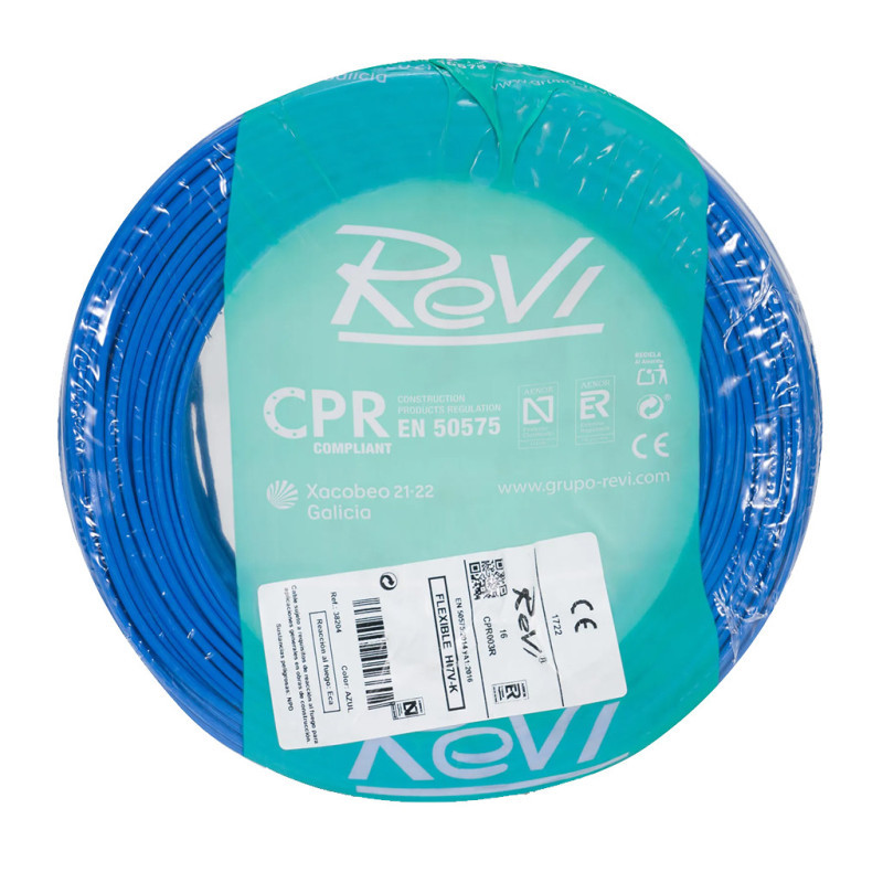 2,5 Mm² Blaues Elektrokabel, 200 M Flexibles Pvc-kabel Elektrokabel