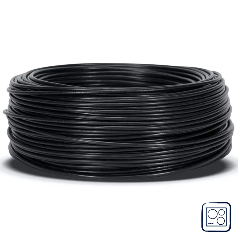 Halogenfreies Elektrokabel 4 Mm² Schwarz 100 M Pvc-draht H07z1-k Kabel Für Haushaltsgeräte