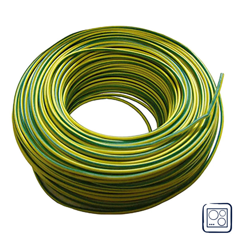 Halogenfreies Elektrokabel 4 Mm² Grün/gelb 100 M Pvc-draht H07z1-k Kabel Für Haushaltsgeräte