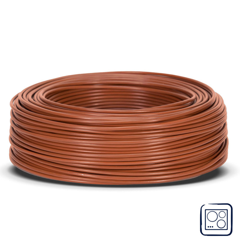 Halogenfreies Elektrokabel 4 Mm² Braun 50 M Pvc-draht H07z1-k Kabel Für Haushaltsgeräte