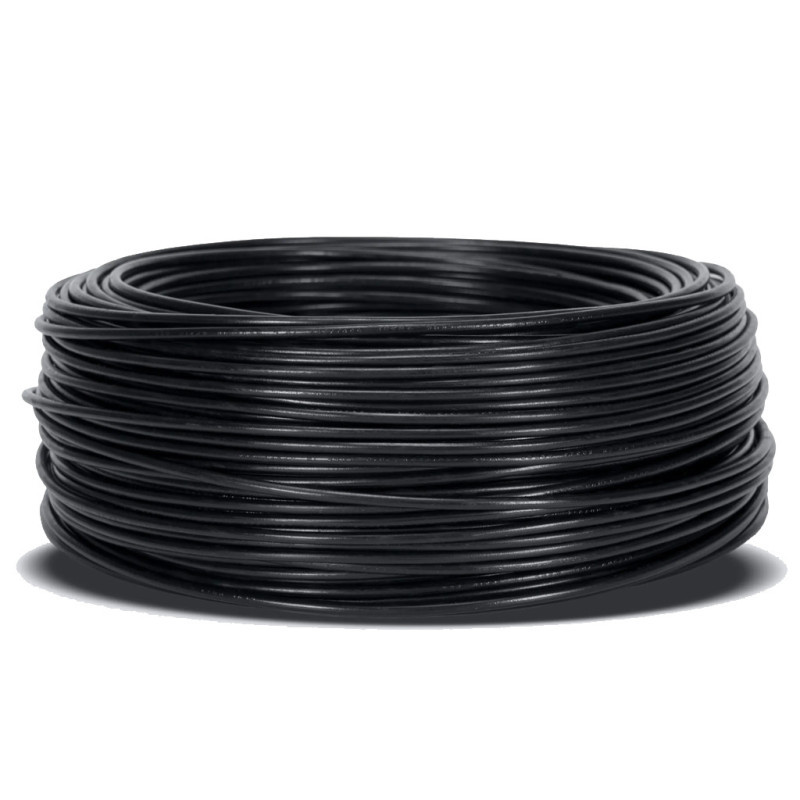 Schwarzes Elektrokabel, 1,5 Mm², 200 M Flexibles Pvc-kabel Beleuchtungskabel