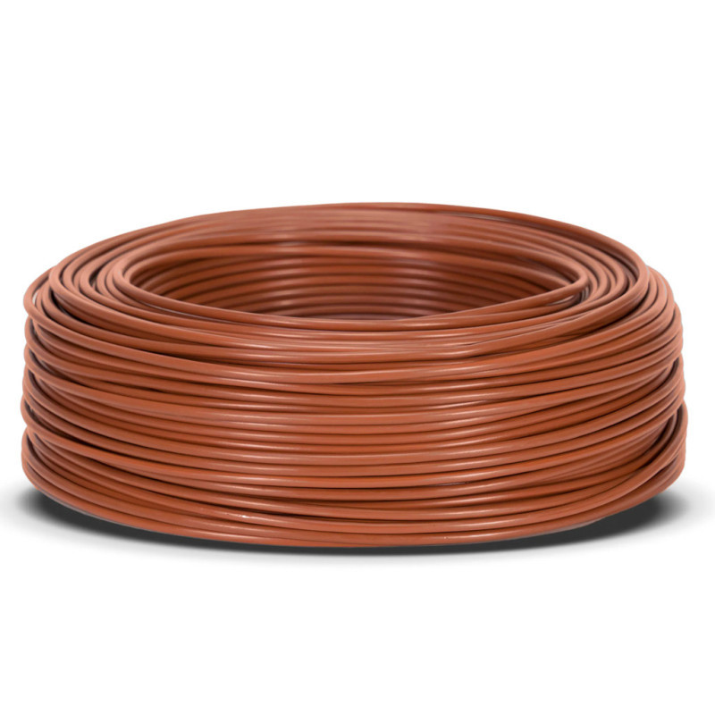 Halogenfreies Elektrokabel 10 Mm² Braun 50 M Pvc-draht H07z1-k Elektrokabel