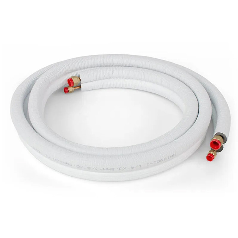 Kupfer-kältemittelrohr 1/4" X 1/2", 20 Meter Doppelt Isoliertes Rohr Für Klimaanlagen, Kälteanlagen Und Klimatechnik