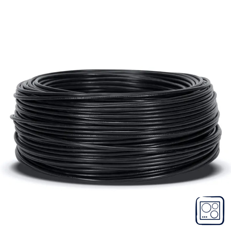 Halogenfreies Elektrokabel 4 Mm² Schwarz 50 M Pvc-draht H07z1-k Kabel Für Haushaltsgeräte