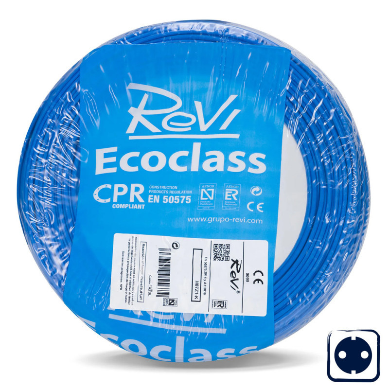 Halogenfreies Elektrokabel 2,5 Mm² Blau 200 M Pvc-draht H07z1-k Elektrokabel