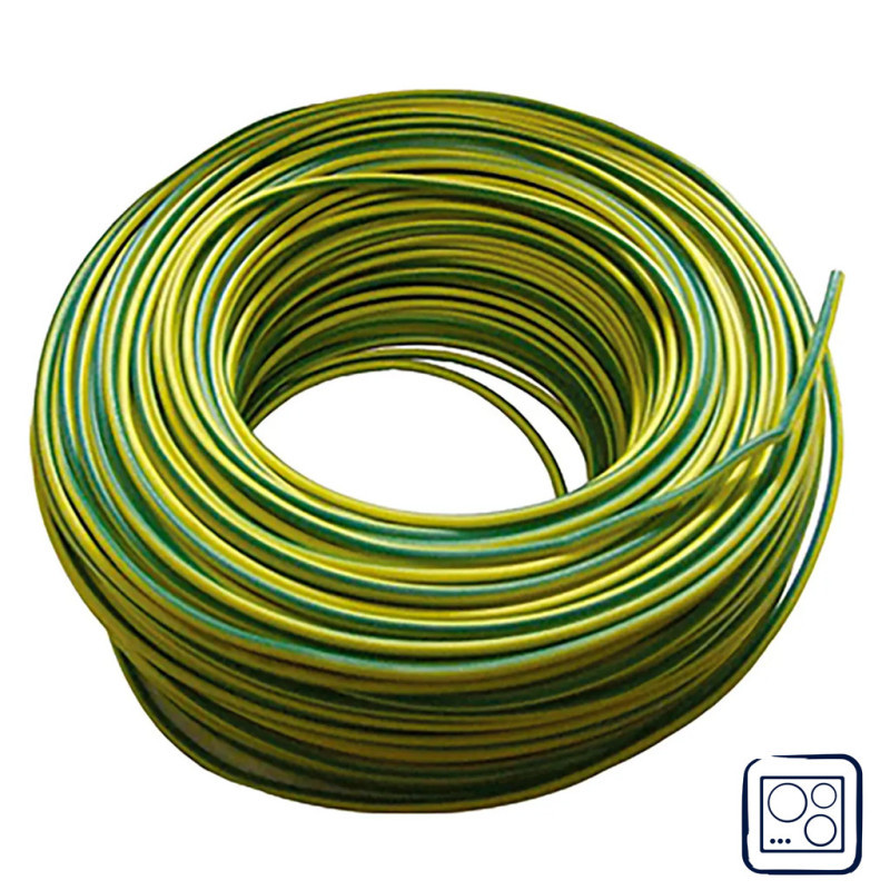 Halogenfreies Elektrokabel 4 Mm² Grün/gelb 50 M Pvc-draht H07z1-k Kabel Für Haushaltsgeräte