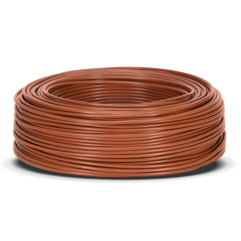 Halogenfreies Elektrokabel 2,5 Mm² Braun 200 M Pvc-draht H07z1-k Elektrokabel