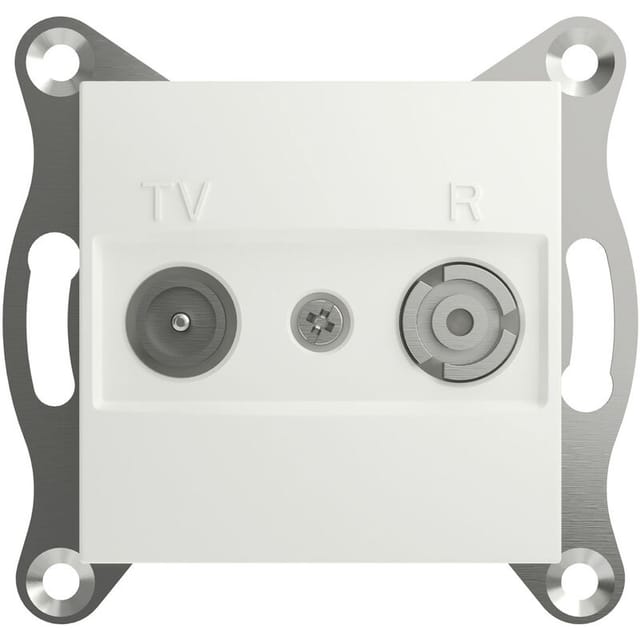 Schneider Electric TV-, Radio-Enddose Asfora Weiß (RAL 9003) EPH3300721D 1 St.