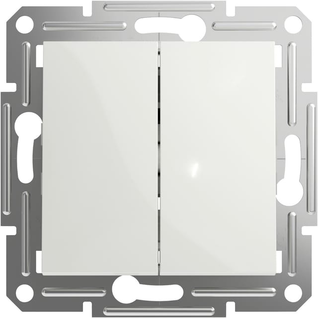 Schneider Electric Doppeltaster Asfora Weiß (RAL 9003) EPH1170121D 1 St.