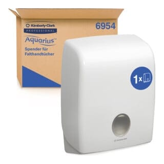 Handtuchspender Aquarius standard, weiß - Kimberly-clark