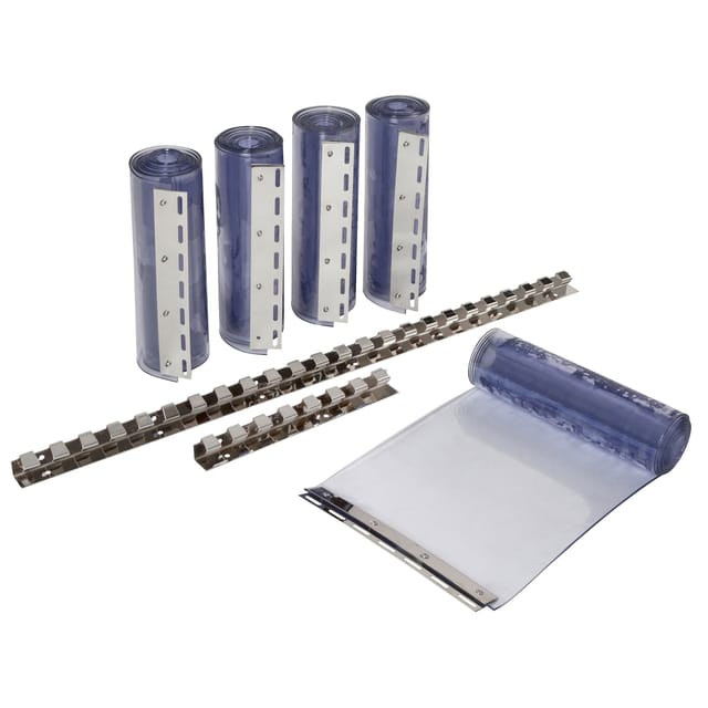 Streifenvorhang-Set 2x pvc Streifen Maße 30x225 cm, Sträke 3 mm - Kerbl
