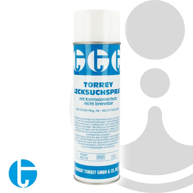 Markenlos - torrey Lecksuchspray - 400 ml Dose - für Gase - din-dvgw zugelassen - 302-3240