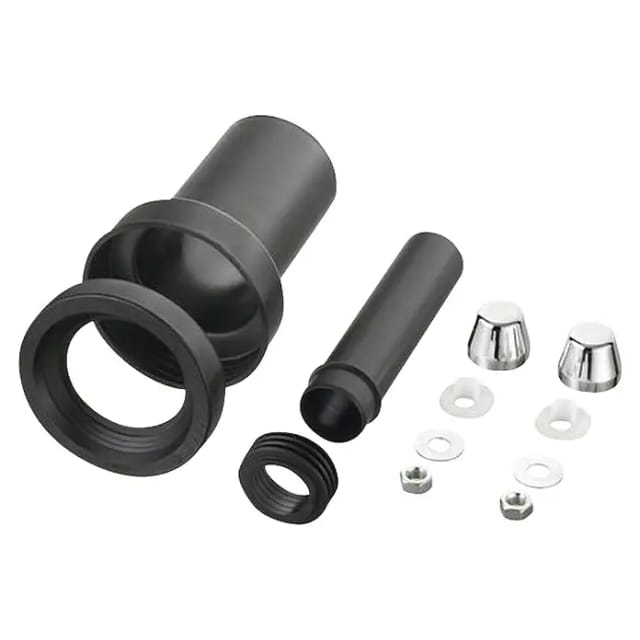 HAAS PE-Wand-WC-Anschlussgarnitur 180 mm, G DN 90/110 mit verchromten Deckkapp