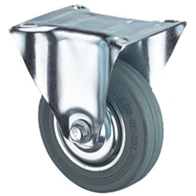 Bockrad mit schwarzem Gummi 100mm / 87302 / vorel